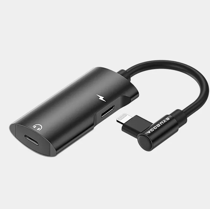 2合1双Lightning转接头iPhone转接线耳机音乐+充电+通话+音量控制