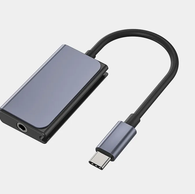 USB C 转 3.5 毫米耳机插孔适配器，兼容 3 合 1 USB C 音频充